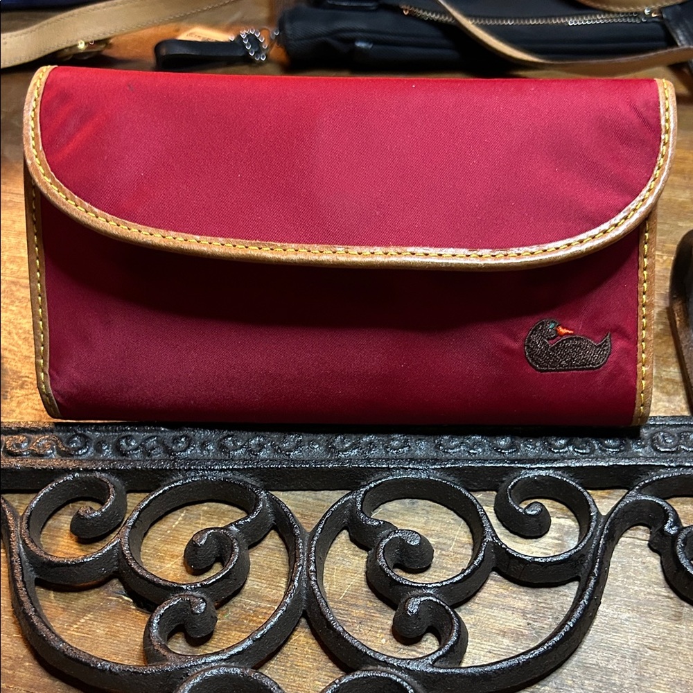 Dooney & Burke nylon and leather wallet